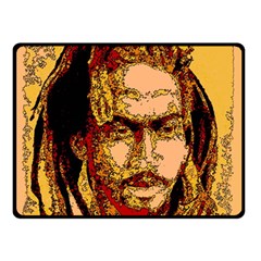 Bunnylinear Double Sided Fleece Blanket (small)  by PosterPortraitsArt