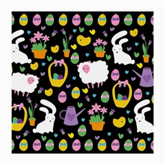 Cute Easter Pattern Medium Glasses Cloth by Valentinaart