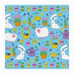 Cute Easter pattern Medium Glasses Cloth Front