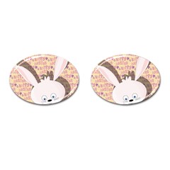 Easter Bunny  Cufflinks (oval) by Valentinaart