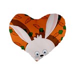 Easter bunny  Standard 16  Premium Heart Shape Cushions Back