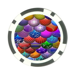 Fun Balls Pattern Colorful And Ornamental Balls Pattern Background Poker Chip Card Guard by Nexatart