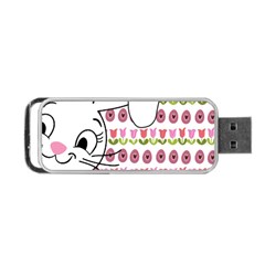 Easter Bunny  Portable Usb Flash (two Sides) by Valentinaart