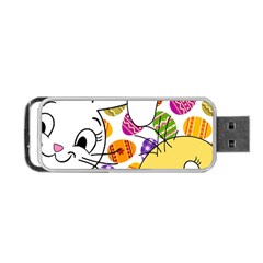Easter Bunny And Chick  Portable Usb Flash (two Sides) by Valentinaart
