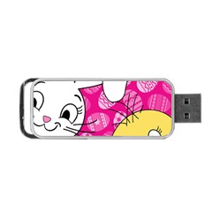 Easter Bunny And Chick  Portable Usb Flash (one Side) by Valentinaart