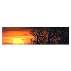 Sunset At Nature Landscape Satin Scarf (oblong) by dflcprints