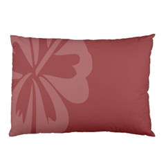 Hibiscus Sakura Red Pillow Case by Mariart