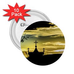 Graves At Side Of Road In Santa Cruz, Argentina 2 25  Buttons (10 Pack)  by dflcprints