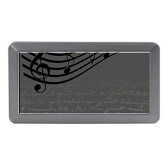 Music Clef Background Texture Memory Card Reader (mini) by Nexatart