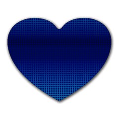 Blue Dot Heart Mousepads by PhotoNOLA