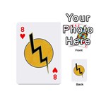 Lightning bolt Playing Cards 54 (Mini)  Front - Heart8
