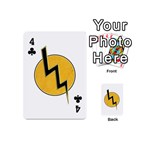 Lightning bolt Playing Cards 54 (Mini)  Front - Club4