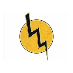 Lightning Bolt Double Sided Flano Blanket (mini)  by linceazul