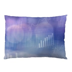 Business Background Blue Corporate Pillow Case by Nexatart
