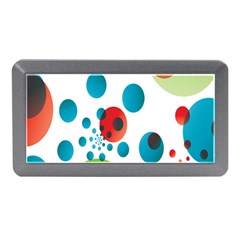 Polka Dot Circle Red Blue Green Memory Card Reader (mini) by Mariart