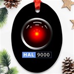 Hal 9000 Oval Ornament (Two Sides) Front