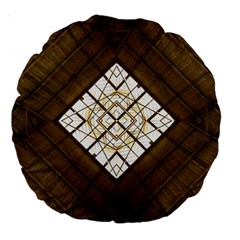 Steel Glass Roof Architecture Large 18  Premium Round Cushions by Nexatart