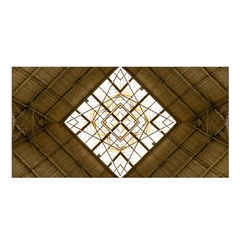 Steel Glass Roof Architecture Satin Shawl by Nexatart
