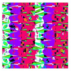 Colorful Glitch Pattern Design Large Satin Scarf (square) by dflcprints