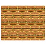 Delicious Burger Pattern Double Sided Flano Blanket (Medium)  60 x50  Blanket Back