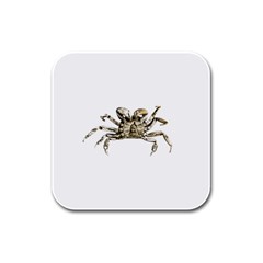 Dark Crab Photo Rubber Square Coaster (4 Pack)  by dflcprints