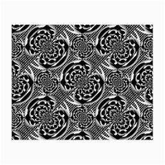 Metallic Mesh Pattern Small Glasses Cloth by linceazul
