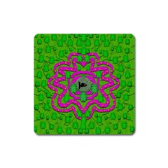 Vegetarian Art With Pasta And Fish Square Magnet by pepitasart