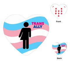 Transgender  Playing Cards (heart)  by Valentinaart