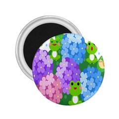 Animals Frog Face Mask Green Flower Floral Star Leaf Music 2 25  Magnets by Mariart
