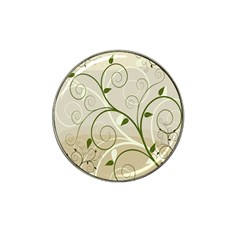 Leaf Sexy Green Gray Hat Clip Ball Marker (4 Pack) by Mariart