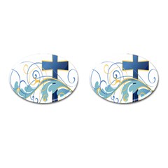 Easter Clip Art Free Religious Cufflinks (oval) by Mariart