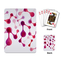 Molecular New Pink Purple Playing Card by Mariart