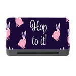 Rabbit Bunny Pink Purple Easter Animals Memory Card Reader with CF Front