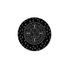 Witchcraft Symbols  Golf Ball Marker by Valentinaart