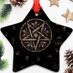 Witchcraft Symbols  Star Ornament (two Sides) by Valentinaart