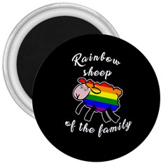 Rainbow Sheep 3  Magnets by Valentinaart