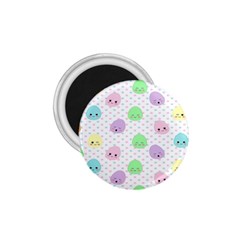 Egg Easter Smile Face Cute Babby Kids Dot Polka Rainbow 1 75  Magnets by Mariart