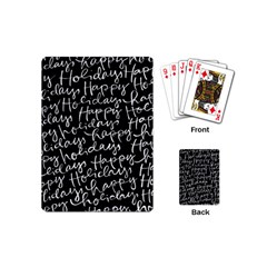 Happy Holidays Playing Cards (mini)  by Mariart
