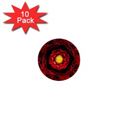 The Sun Is The Center 1  Mini Buttons (10 Pack)  by linceazul
