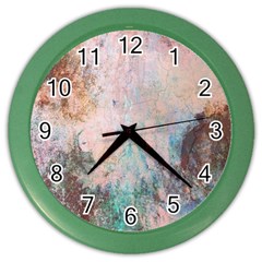 Cold Stone Abstract Color Wall Clocks by digitaldivadesigns