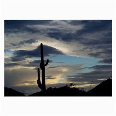 Cactus Sunset Large Glasses Cloth (2-side) by JellyMooseBear