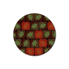 Information Puzzle Rubber Coaster (round)  by linceazul