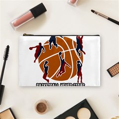Basketball Never Stops Cosmetic Bag (medium)  by Valentinaart