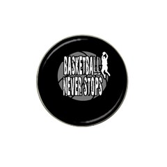Basketball Never Stops Hat Clip Ball Marker (10 Pack) by Valentinaart