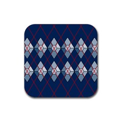 Diamonds And Lasers Argyle  Rubber Coaster (square)  by emilyzragz