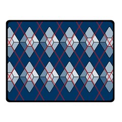 Diamonds And Lasers Argyle  Double Sided Fleece Blanket (small)  by emilyzragz