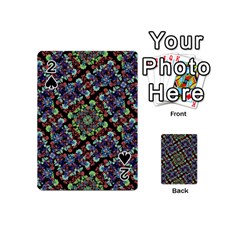Colorful Floral Collage Pattern Playing Cards 54 (mini)  by dflcprints