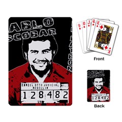 Pablo Escobar Playing Card by Valentinaart