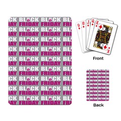 Black Friday Sale White Pink Disc Playing Card by Mariart