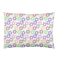 Star Space Color Rainbow Pink Purple Green Yellow Light Neons Pillow Case by Mariart